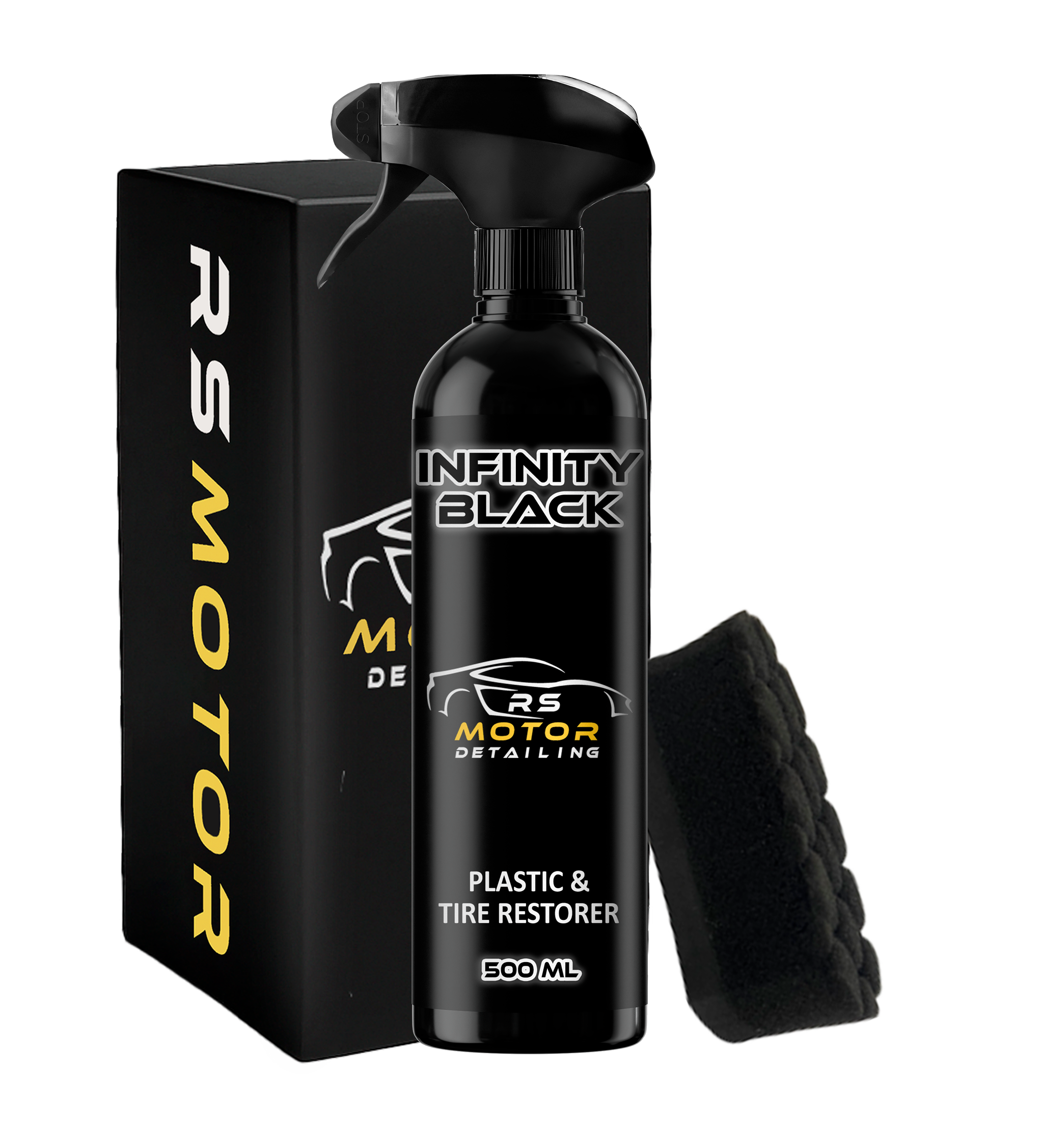 INFINITY BLACK - Abrillantador plásticos y gomas