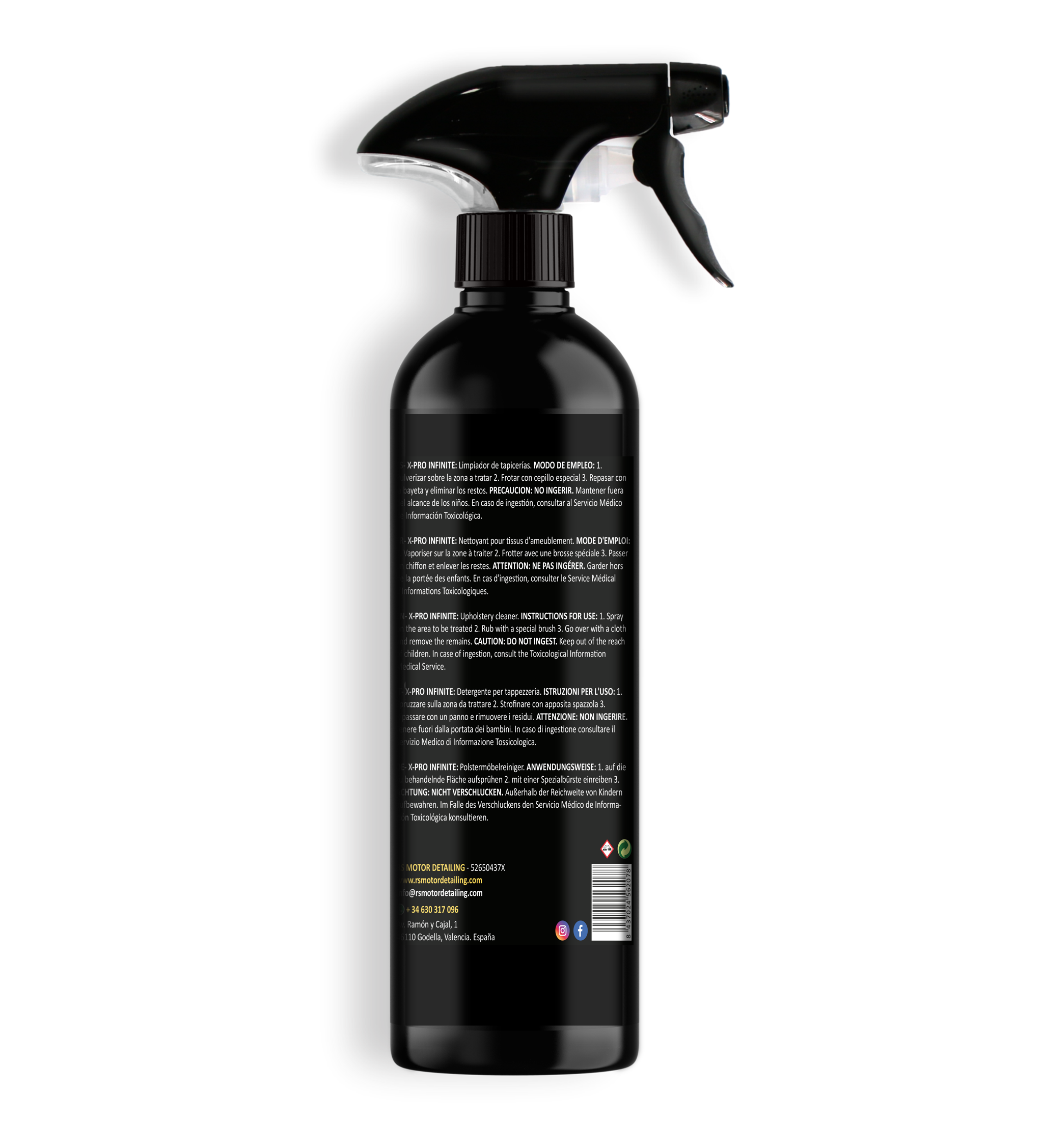 X PRO INFINITE - Limpiador de tapicería