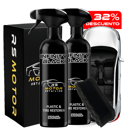 PACK INFINITY BLACK - Abrillantador plásticos y gomas