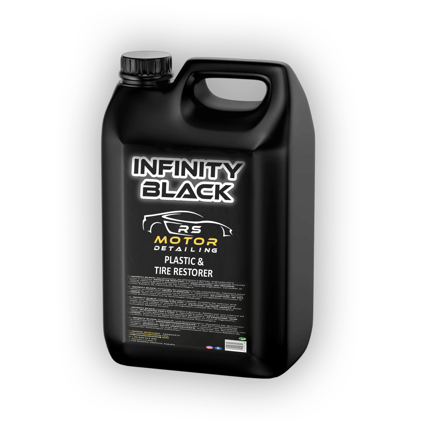 INFINITY BLACK 5L - Abrillantador plásticos y gomas