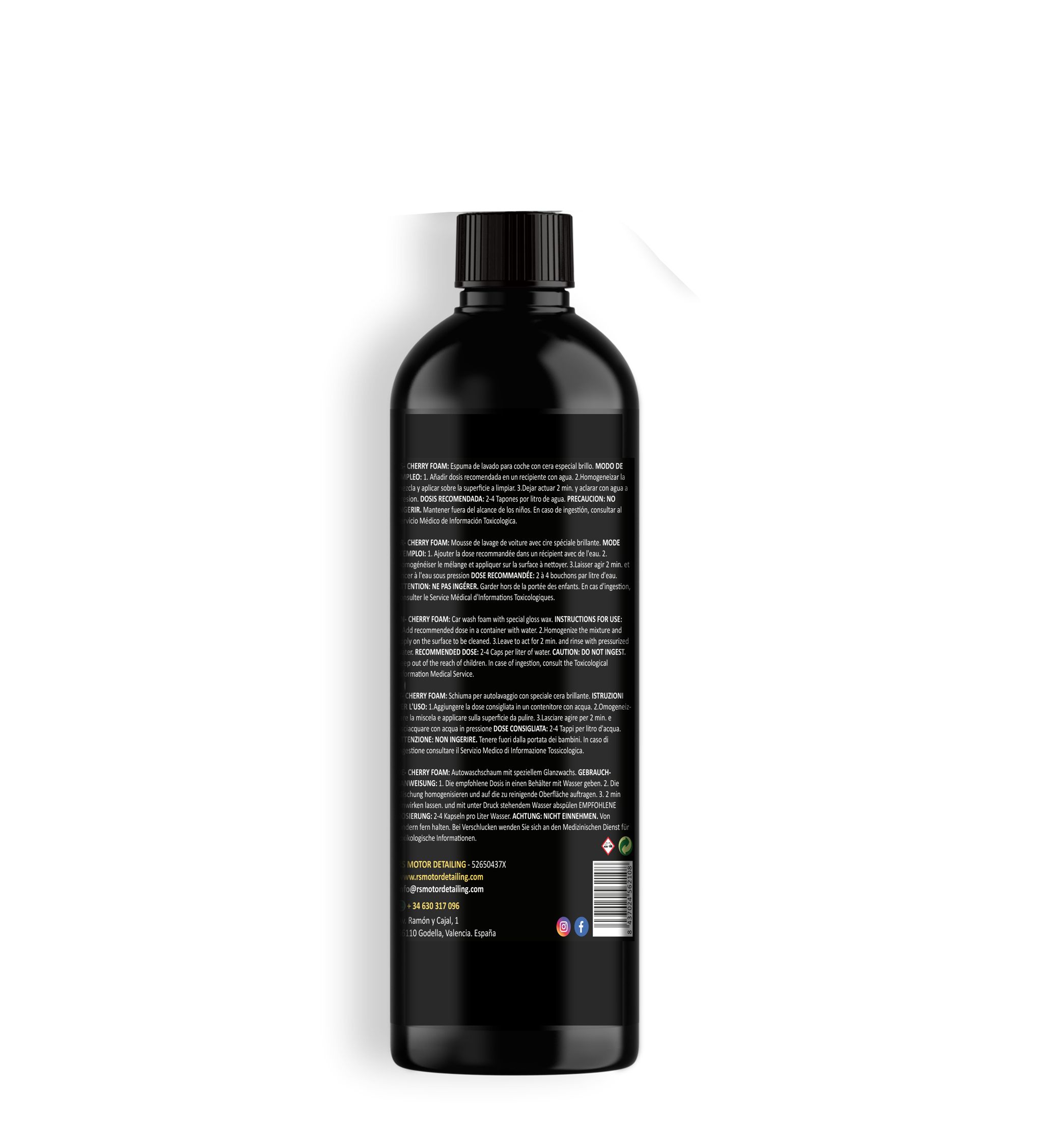 CHERRY FOAM - Shampoo de lavagem